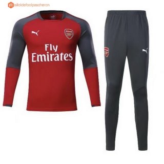 Survetement Arsenal Enfant 2017 2018 Rouge Gris Marine Pas Cher