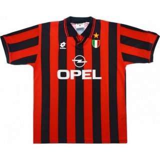 Maillot AC Milan Domicile Retro 1996 1997 Noir Rouge Pas Cher Maillot AC Milan Domicile Retro 1996 1997 Noir Rouge Pas Cher