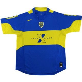 Maillot Boca Juniors Domicile Retro 2005 Bleu Pas Cher