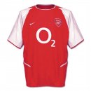 Thailande Maillot Arsenal Domicile Retro 2002 2003 Rouge Pas Cher