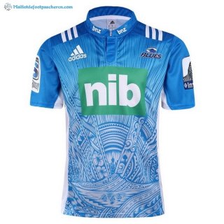 Maillot Rugby Blues Exterieur 2017 2018 Bleu Pas Cher