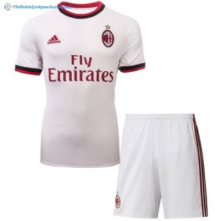 Maillot AC Milan Exterieur Enfant 2017 2018 Blanc Pas Cher Maillot AC Milan Exterieur Enfant 2017 2018 Blanc Pas Cher