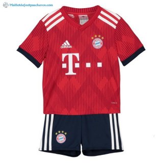 Maillot Bayern Munich Domicile Enfant 2018 2019 Rouge Pas Cher