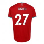 Maillot Liverpool NO.27 Origi Domicile 2020 2021 Rouge Pas Cher