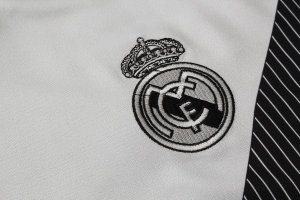 Entrainement Real Madrid Ensemble Complet 2018 2019 Blanc Gris Pas Cher
