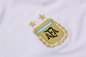 Maillot Entrainement Argentine Ensemble Complet 2018 Blanc Pas Cher