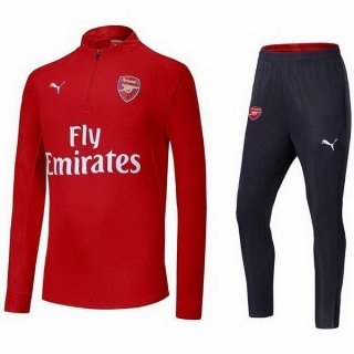 Survetement Arsenal 2018 2019 Rouge Gris Pas Cher