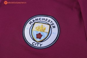 Survetement De Laine Manchester City 2017 2018 Rouge Marine Bleu Pas Cher