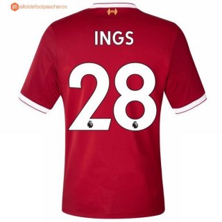 Maillot Liverpool Domicile Ings 2017 2018 Pas Cher