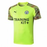 Entrainement Manchester City 2019 2020 Vert Fluorescente Pas Cher