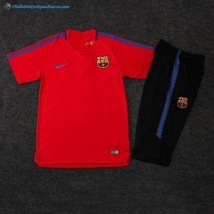 Entrainement Barcelona Conjunto Completo 2017 2018 Rouge Pas Cher