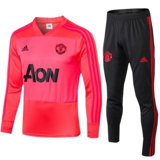 Survetement Manchester United 2018 2019 Rouge Clair Noir Pas Cher Survetement Manchester United 2018 2019 Rouge Clair Noir Pas Cher