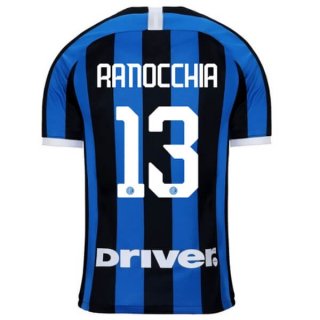 Maillot Inter Milan NO.13 Ranocchia Domicile 2019 2020 Bleu Maillot Inter Milan NO.13 Ranocchia Domicile 2019 2020 Bleu
