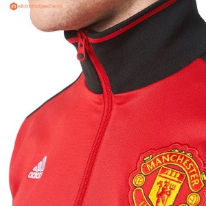 Veste Manchester United 2017 2018 Rouge Pas Cher