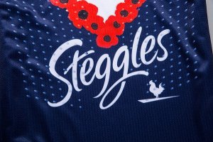 Maillot Sydney Roosters Anzac 2018 Bleu Pas Cher