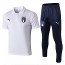 Polo Ensemble Complet Italie 2018 Blanc Pas Cher