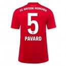 Maillot Bayern Munich NO.5 Pavard Domicile 2019 2020 Rouge Pas Cher
