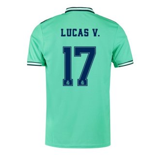 Maillot Real Madrid NO.17 Lucas V. Third 2019 2020 Vert Pas Cher Maillot Real Madrid NO.17 Lucas V. Third 2019 2020 Vert Pas Cher