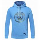 Sweat Shirt Capuche Manchester City 2020 2021 Bleu Pas Cher