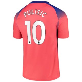 Maillot Chelsea NO.10 Pulisic Third 2020 2021 Orange Pas Cher Maillot Chelsea NO.10 Pulisic Third 2020 2021 Orange Pas Cher