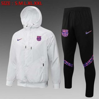 Coupe Vent Barcelona Ensemble Complet 2022 Blanc Noir Coupe Vent Barcelona Ensemble Complet 2022 Blanc Noir