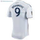 Maillot Los Angeles Galaxy Domicile Ibrahimović 2017 2018 Blanc Pas Cher