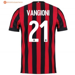 Maillot Milan Domicile Vangioni 2017 2018 Pas Cher Maillot Milan Domicile Vangioni 2017 2018 Pas Cher