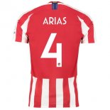 Thailande Maillot Atlético de Madrid NO.4 Arias Domicile 2019 2020 Rouge