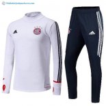 Survetement Bayern Munich 2017 2018 Blanc Bleu Pas Cher