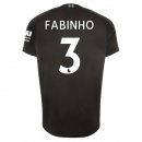 Maillot Liverpool NO.3 Fabinho Third 2019 2020 Noir Pas Cher