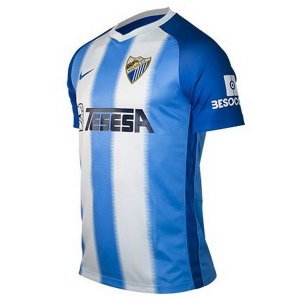 Maillot Málaga Domicile 2018 2019 Bleu Blanc Pas Cher