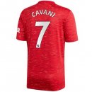 Maillot Manchester United NO.7 Cavani Domicile 2020 2021 Rouge Pas Cher