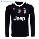 Maillot Juventus ML Gardien 2017 2018 Noir Pas Cher