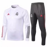 Survetement Real Madrid 2020 2021 Blanc Gris Pas Cher