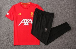 Entrainement Liverpool Ensemble Complet 2019 2020 Rouge Blanc Noir Pas Cher