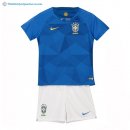 Maillot Brésil Exterieur Enfant 2018 Bleu Pas Cher