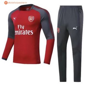 Survetement Arsenal Enfant 2017 2018 Rouge Gris Marine Pas Cher