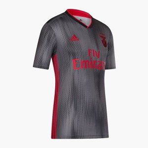 Maillot Benfica Exterieur 2019 2020 Noir Gris Pas Cher