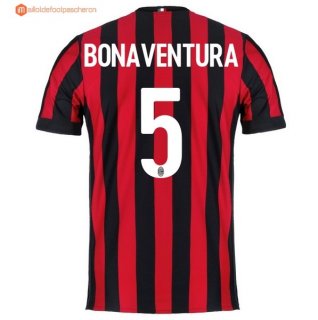 Maillot Milan Domicile Bonaventura 2017 2018 Pas Cher Maillot Milan Domicile Bonaventura 2017 2018 Pas Cher