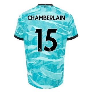 Maillot Liverpool NO.15 Chamberlain Exterieur 2020 2021 Bleu Pas Cher