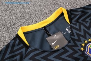 Maillot Entrainement Brésil Ensemble Complet 2018 Bleu Gris Pas Cher