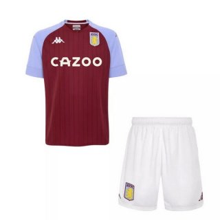 Maillot Aston Villa Domicile Enfant 2020 2021 Rouge Pas Cher