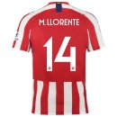 Thailande Maillot Atlético de Madrid NO.14 M.Llorente 2019 2020 Rouge