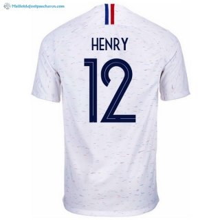 Maillot France Exterieur Henry 2018 Blanc Pas Cher