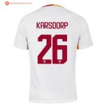 Maillot AS Roma Exterieur karsdorp 2017 2018 Pas Cher