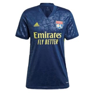 Maillot Lyon Third Femme 2020 2021 Bleu Pas Cher