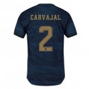 Maillot Real Madrid NO.2 Carvajal Exterieur 2019 2020 Bleu Pas Cher