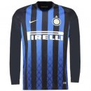 Maillot Inter Milan Domicile ML 2018 2019 Bleu Pas Cher