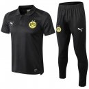 Polo Borussia Dortmund Ensemble Complet 2019 2020 Noir Pas Cher