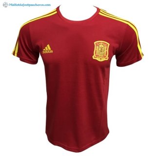 Maillot Entrainement Espagne 2018 Rouge Jaune Pas Cher